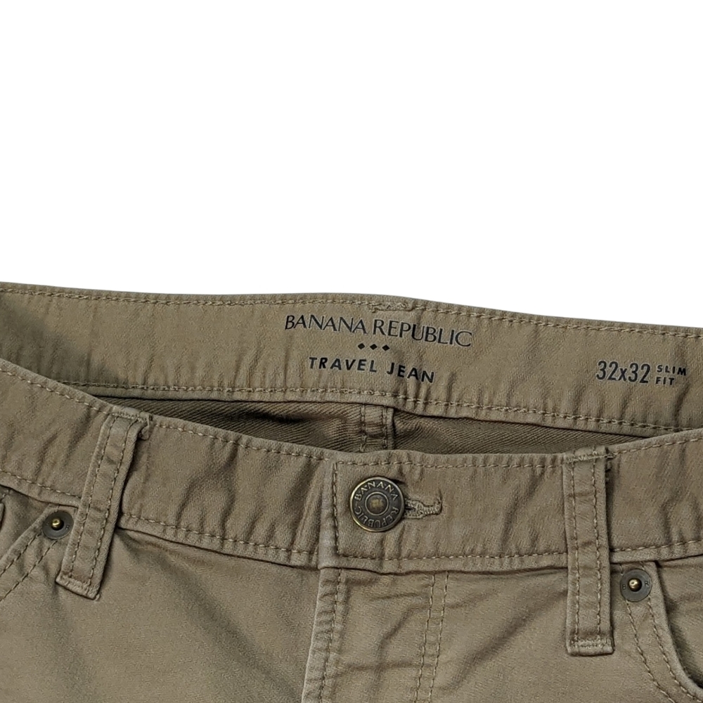 Banana Republic - Travel Jean - Slim Fit - Khaki - Size 32X32